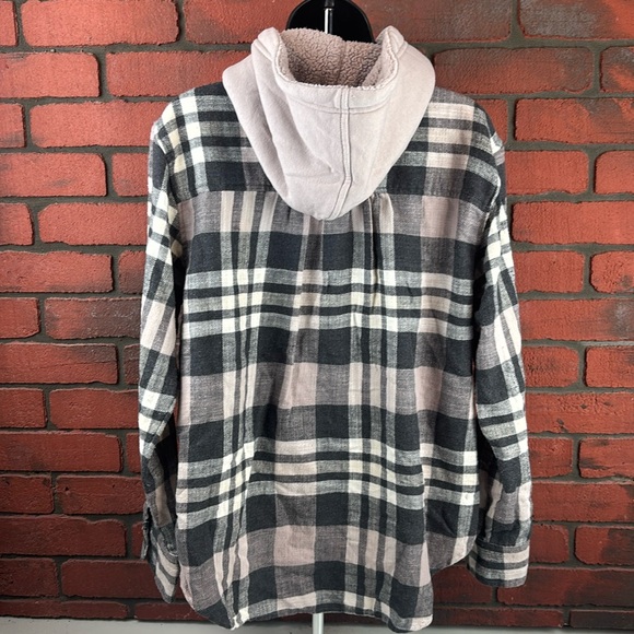 American Eagle Woman's Small‎ Plaid Hoodie – Casual Cozy - Picture 3 of 8